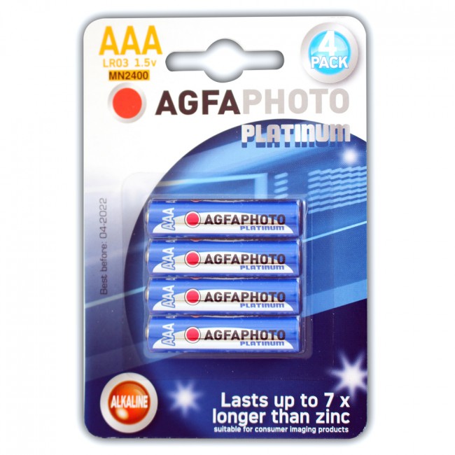 Baterie AgfaPhotoPlatinum AAA batérie 4ks