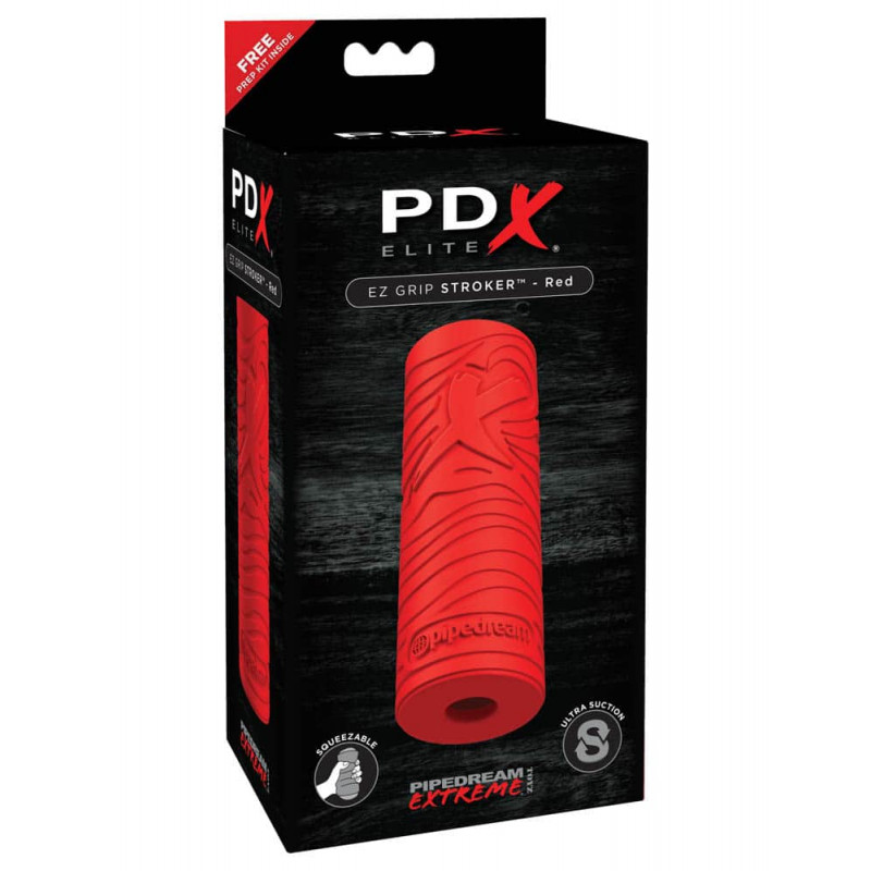 Pipedream PDX Elite EZ Grip Stroker - red