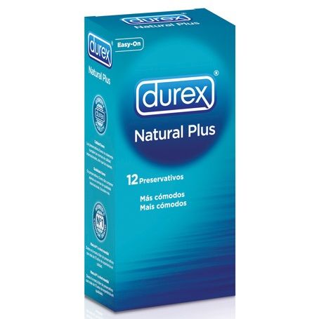 Kondomy Durex Natural Plus (12 Kusů)