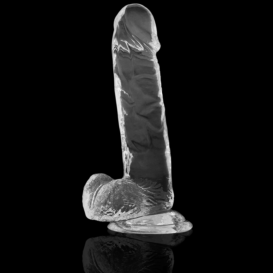 XRAY CLEAR COCK WITH BALLS 20CM