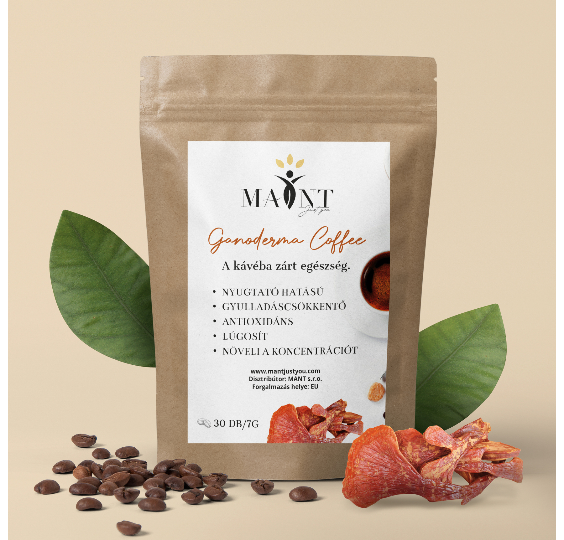 MANT Ganoderma Coffee - Zdraví skryté v kávě