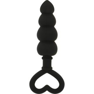 OHMAMA SILICONE BUTTPLUG WITH HEART RING